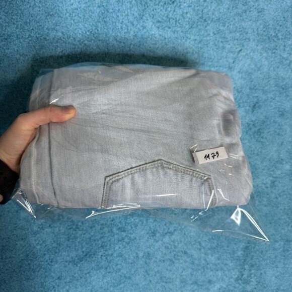 KanCan Womens 7/27 90s Flare Light Blue Jeans Wide Leg Distressed Denim - Picture 16 of 16